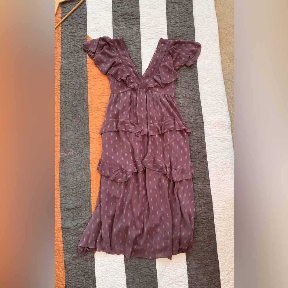 ASOS Maternity Dusty Purple Midi Dress